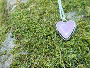 Lavender Rose Quarts Heart