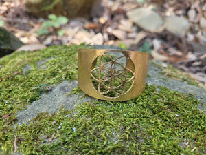 Tree Of Life Brass Cuff Bracelet