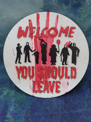 3D Halloween sign