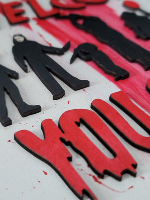 3D Halloween sign