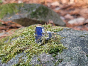 Lapis Lazuli W/Golden Rutilated Quartz Topper
