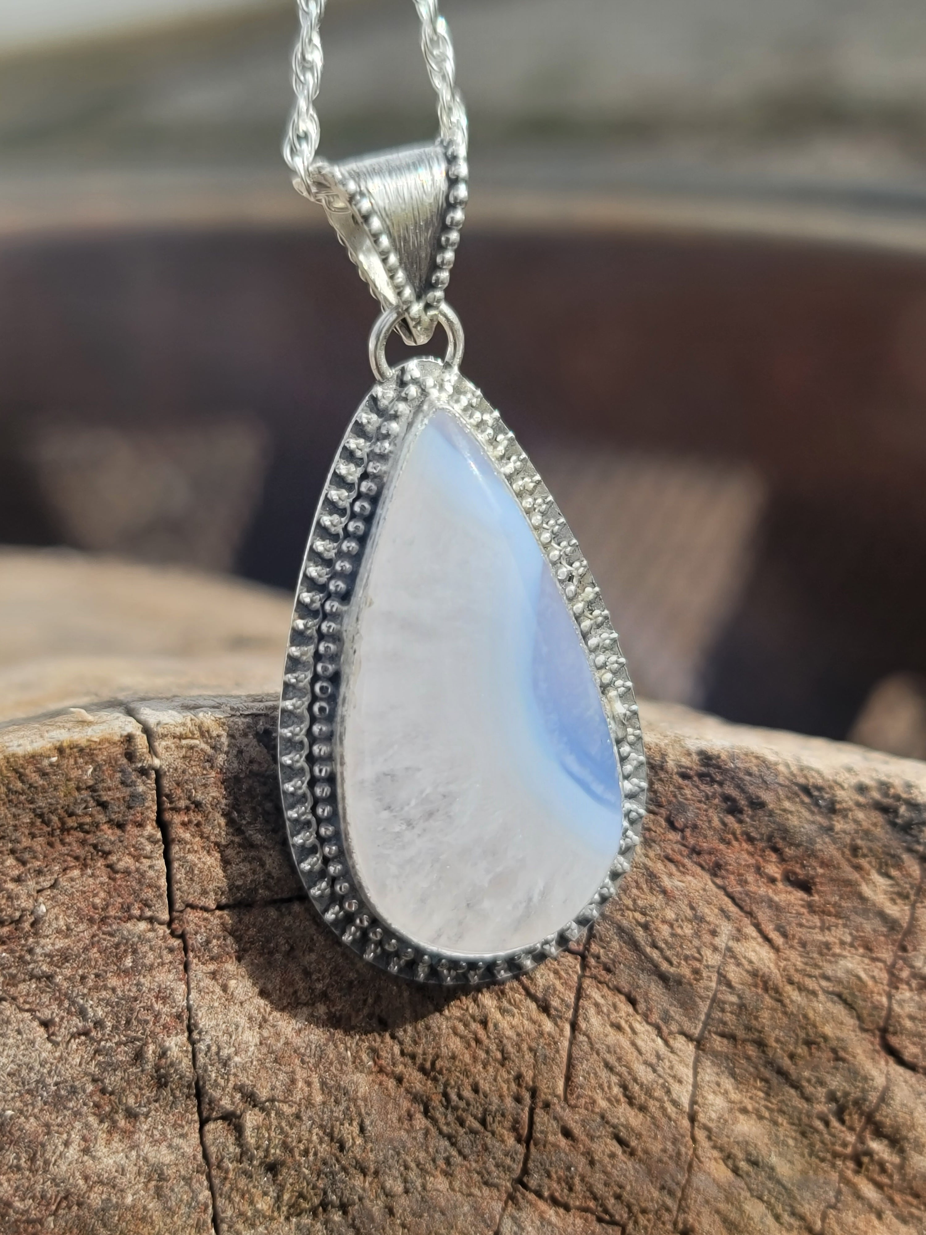Blue Lace Agate Quartz Crystal