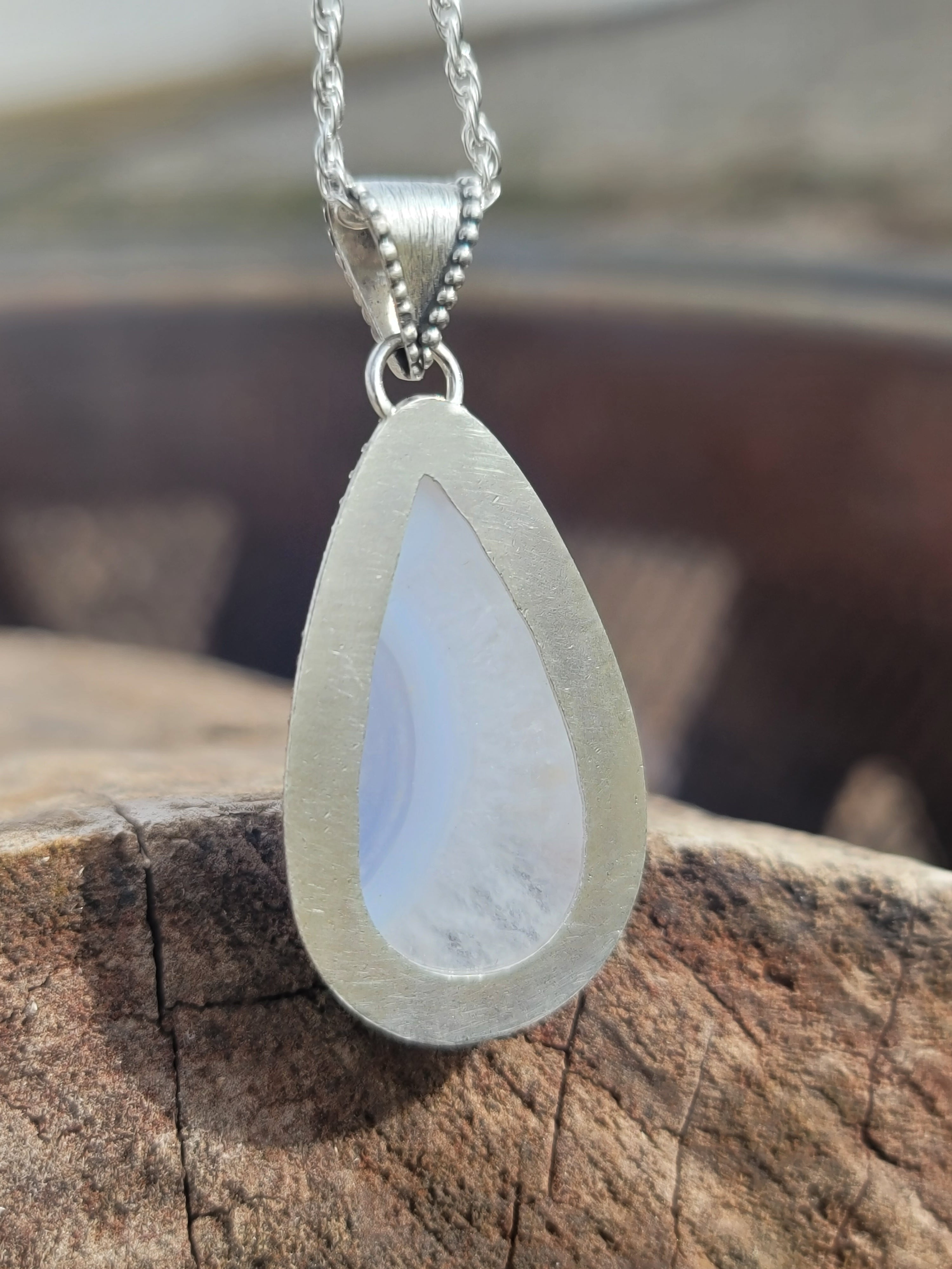 Blue Lace Agate Quartz Crystal