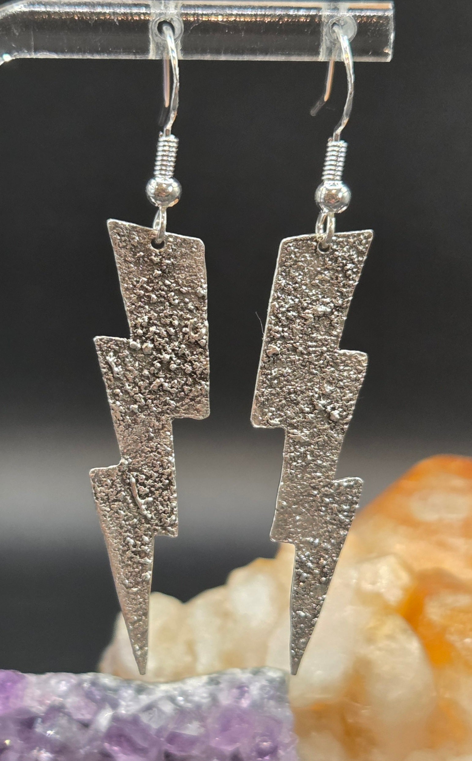 Silver Dusted Lighting Bolt