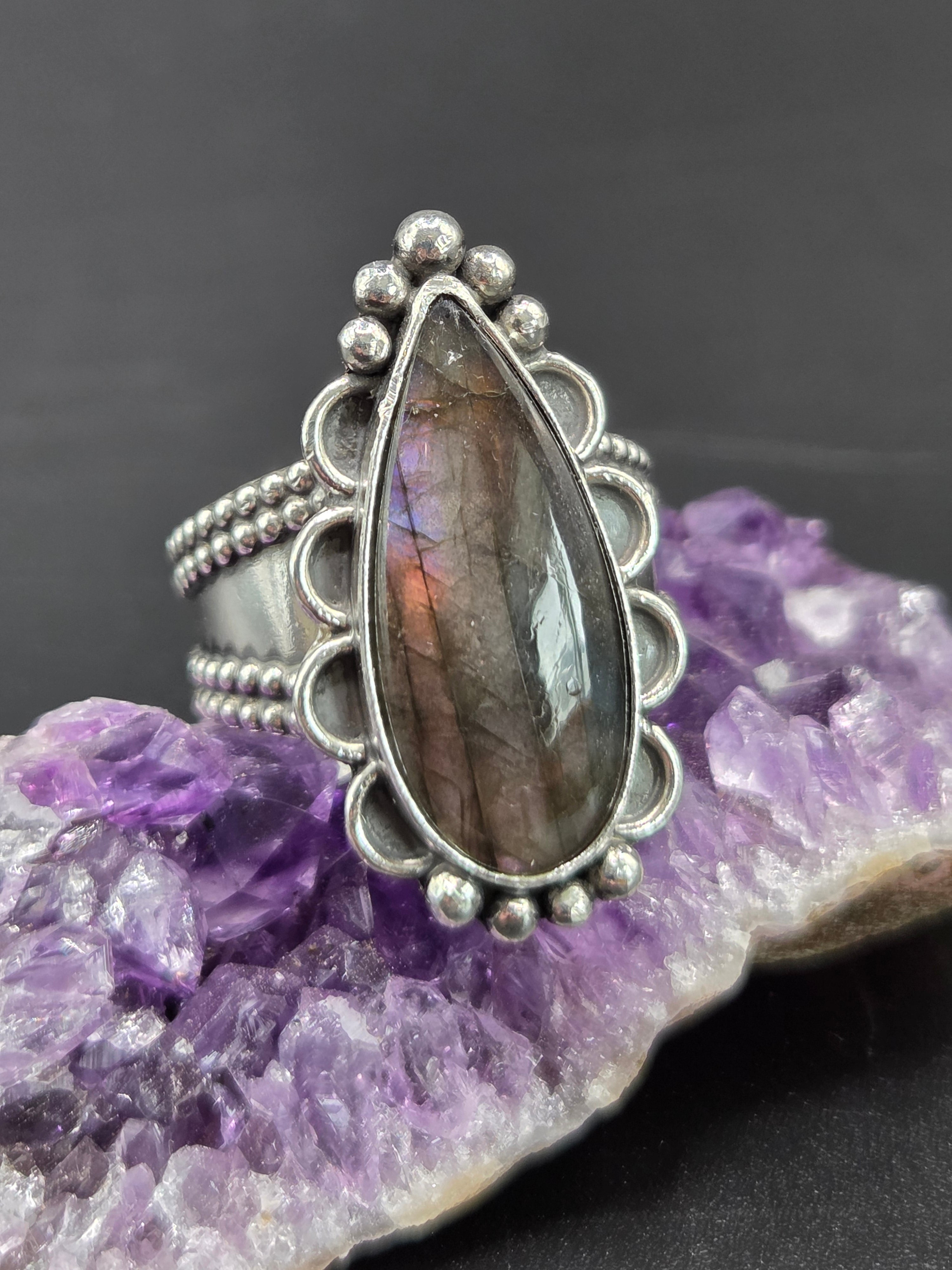 Golden Purple Labradorite