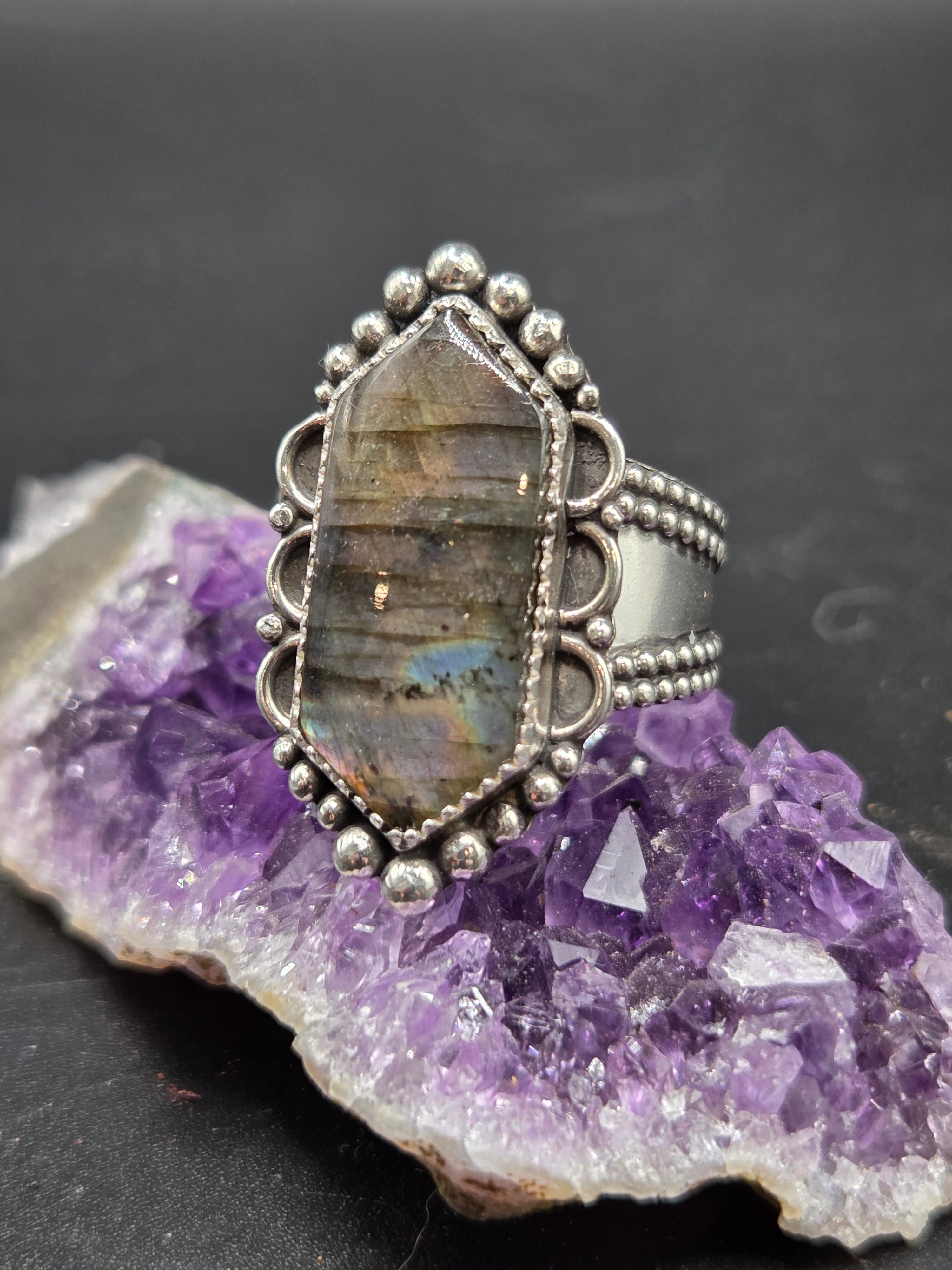 Golden Purple Labradorite