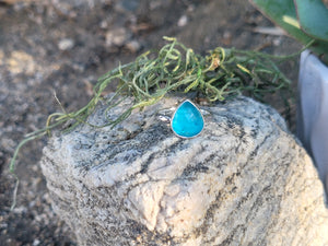 Blue Apatite W/ Clear Quartz Topper