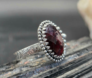 Faceted Garnet