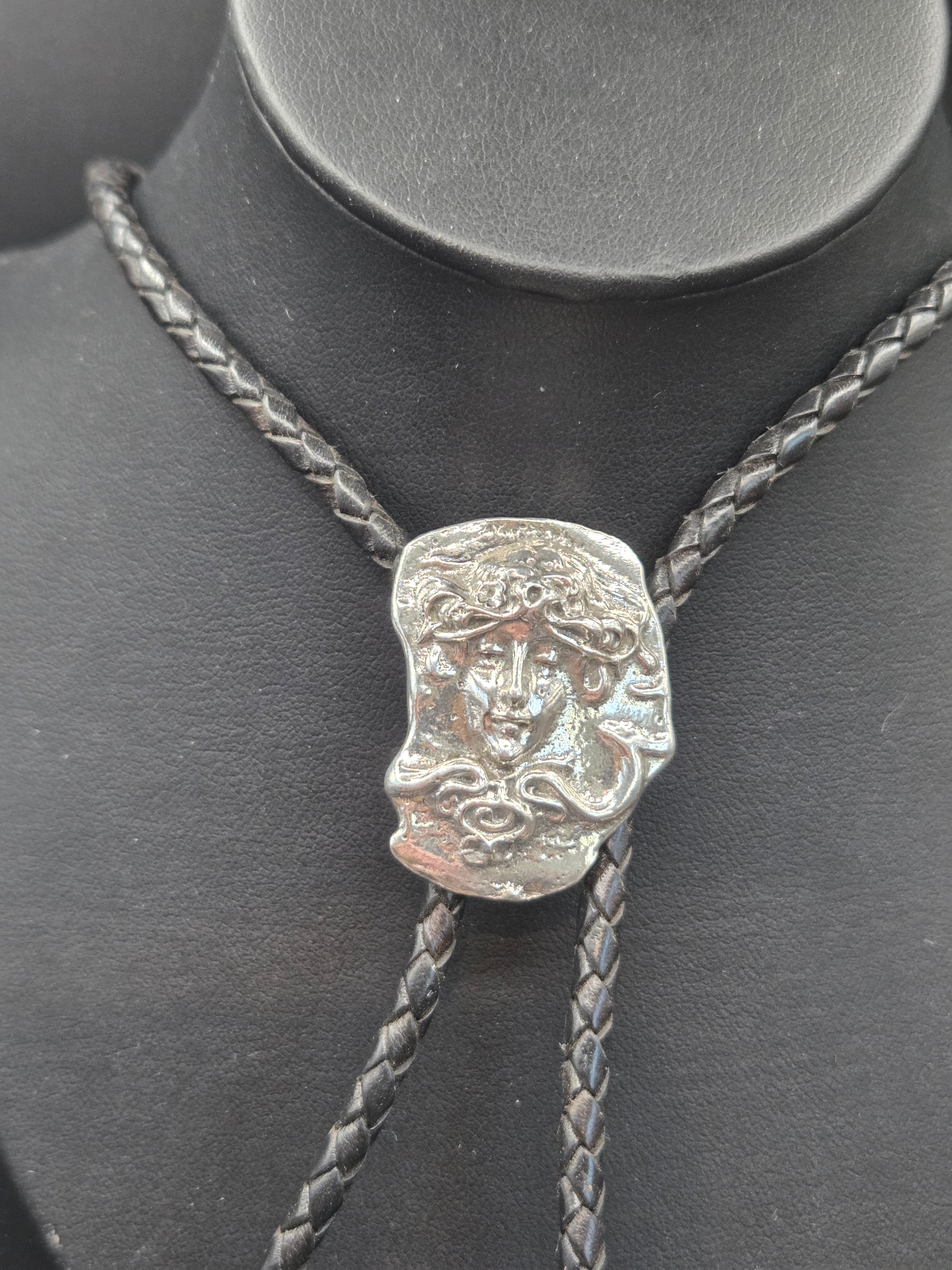Medusa Coin Bolo Tie