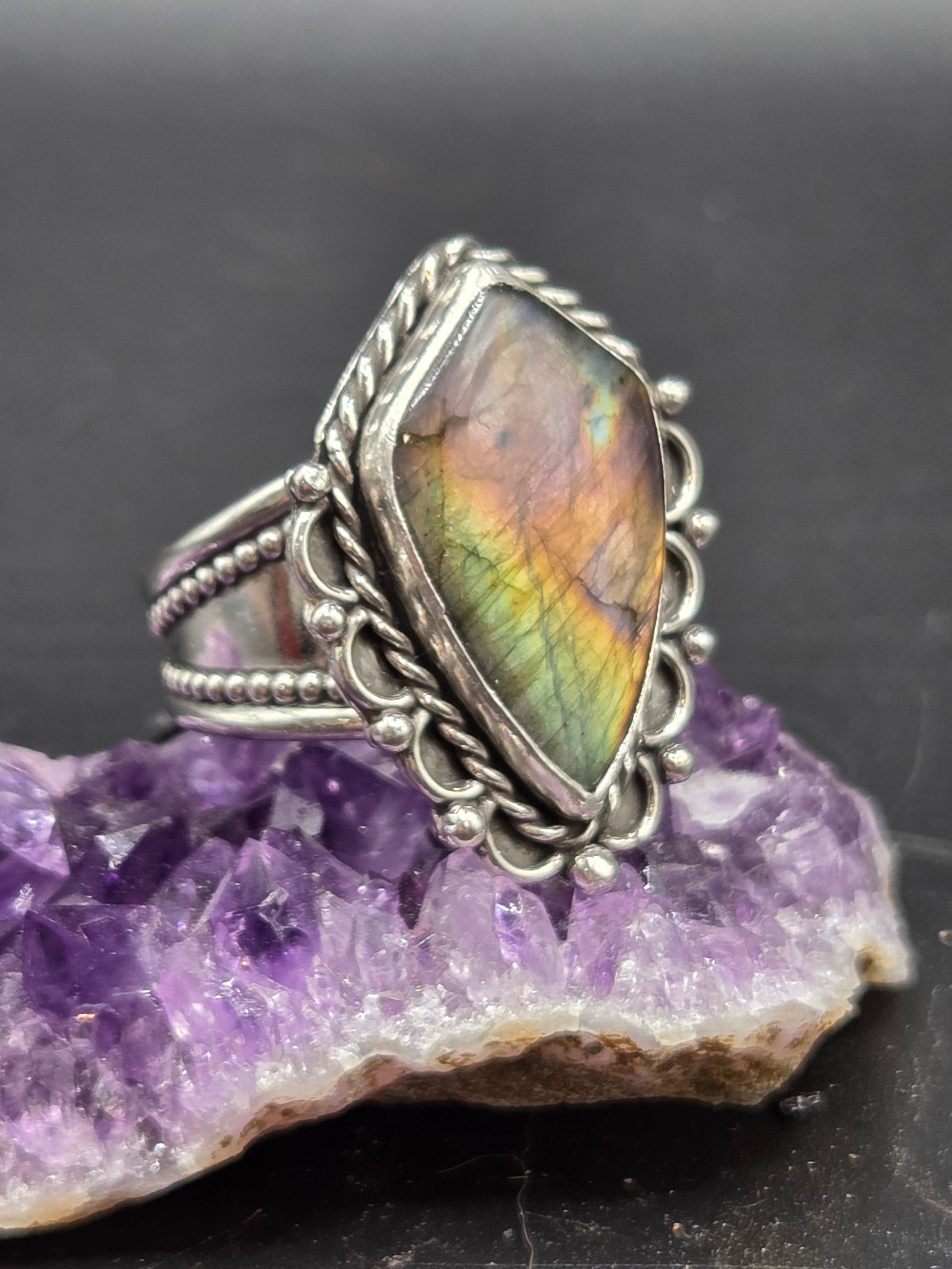 Golden Purple Labradorite