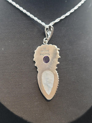 Amethyst & Rainbow Moonstone