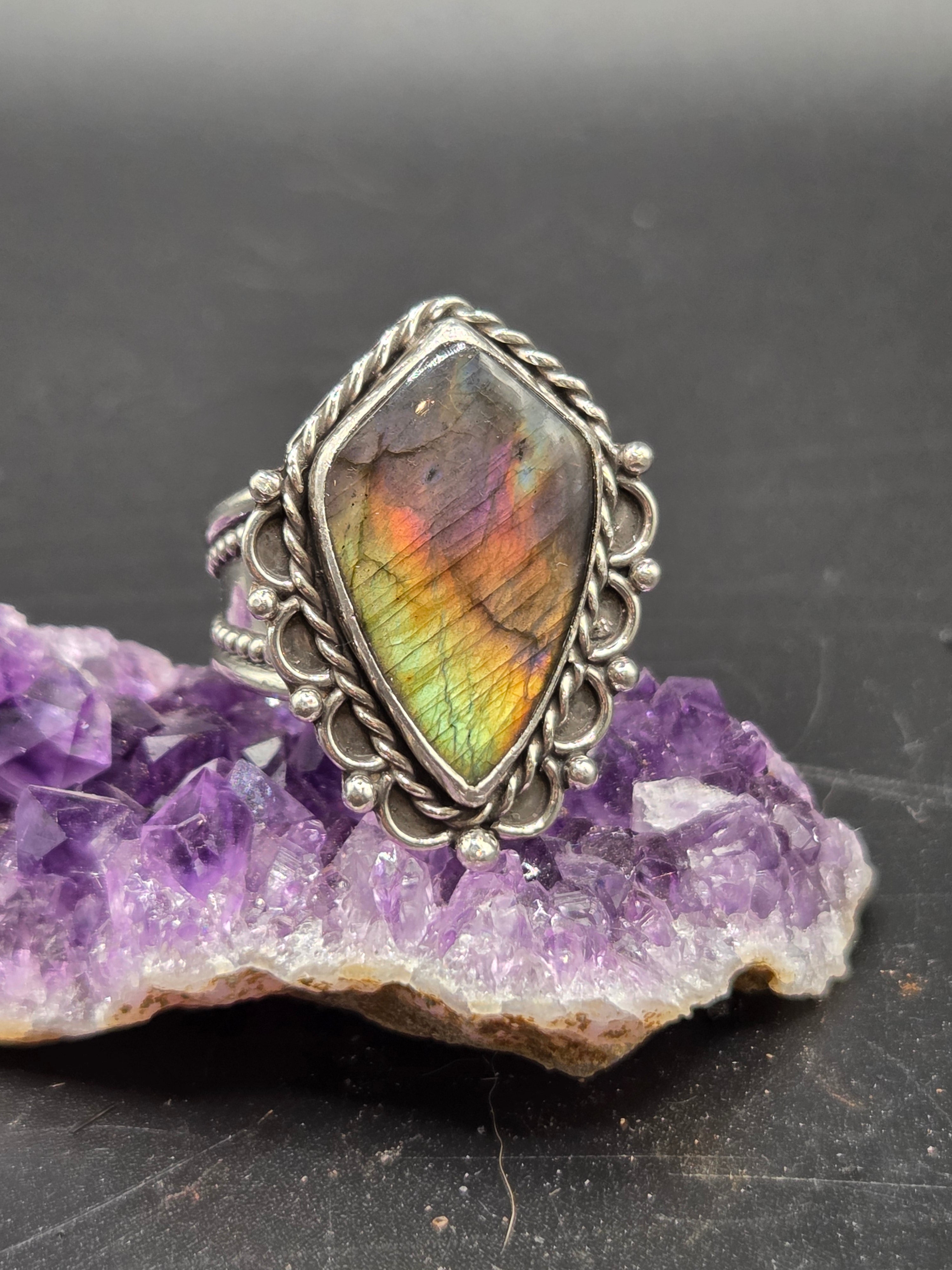 Golden Purple Labradorite