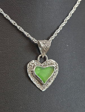Heart Sea Glass
