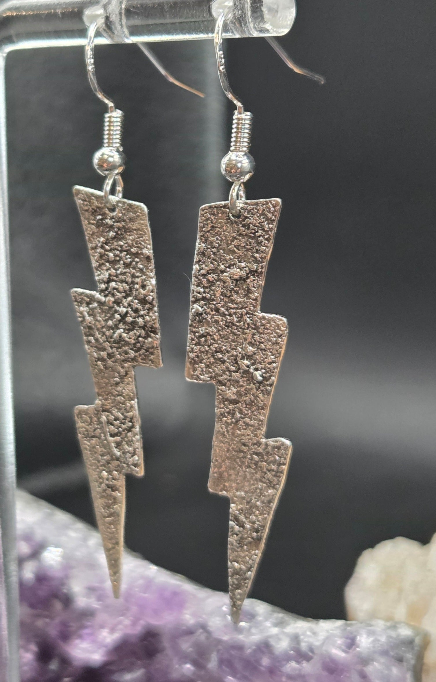 Silver Dusted Lighting Bolt