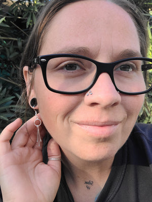 Silver Dangling Earrings