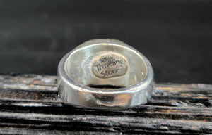 Solid Silver Inlayed With Turquoise