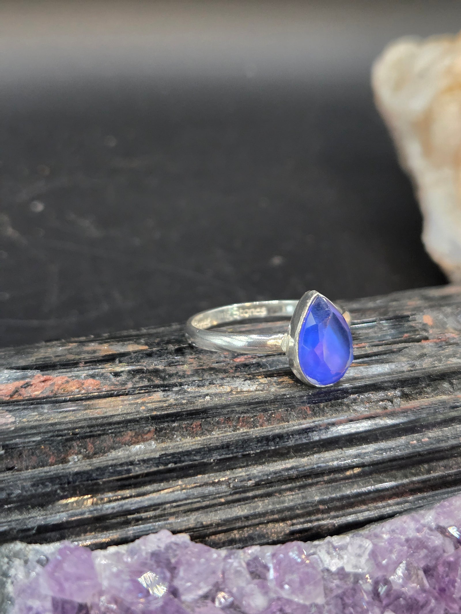 Electric Blue Aurora Opal