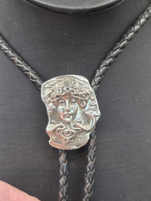Medusa Coin Bolo Tie