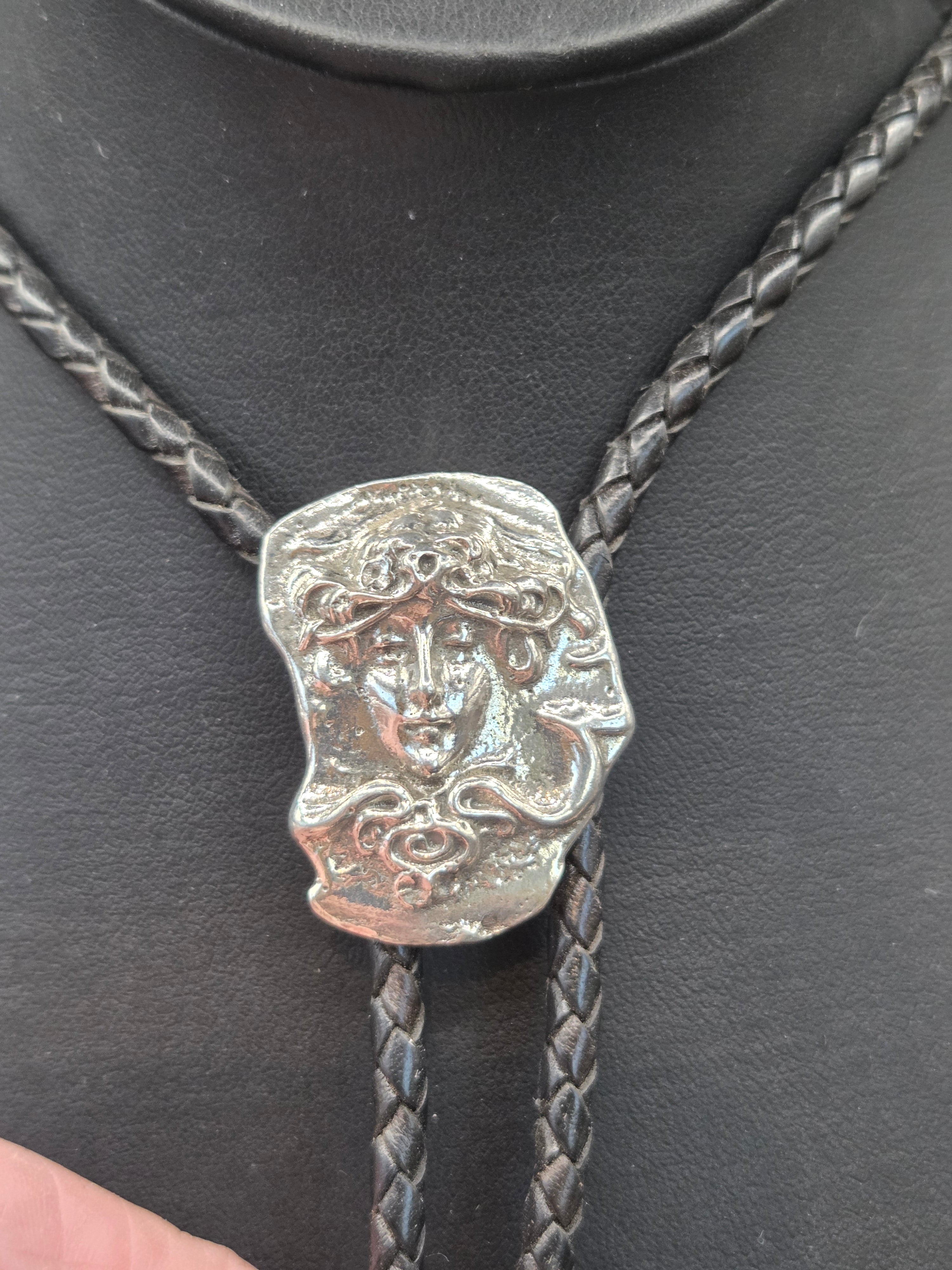 Medusa Coin Bolo Tie