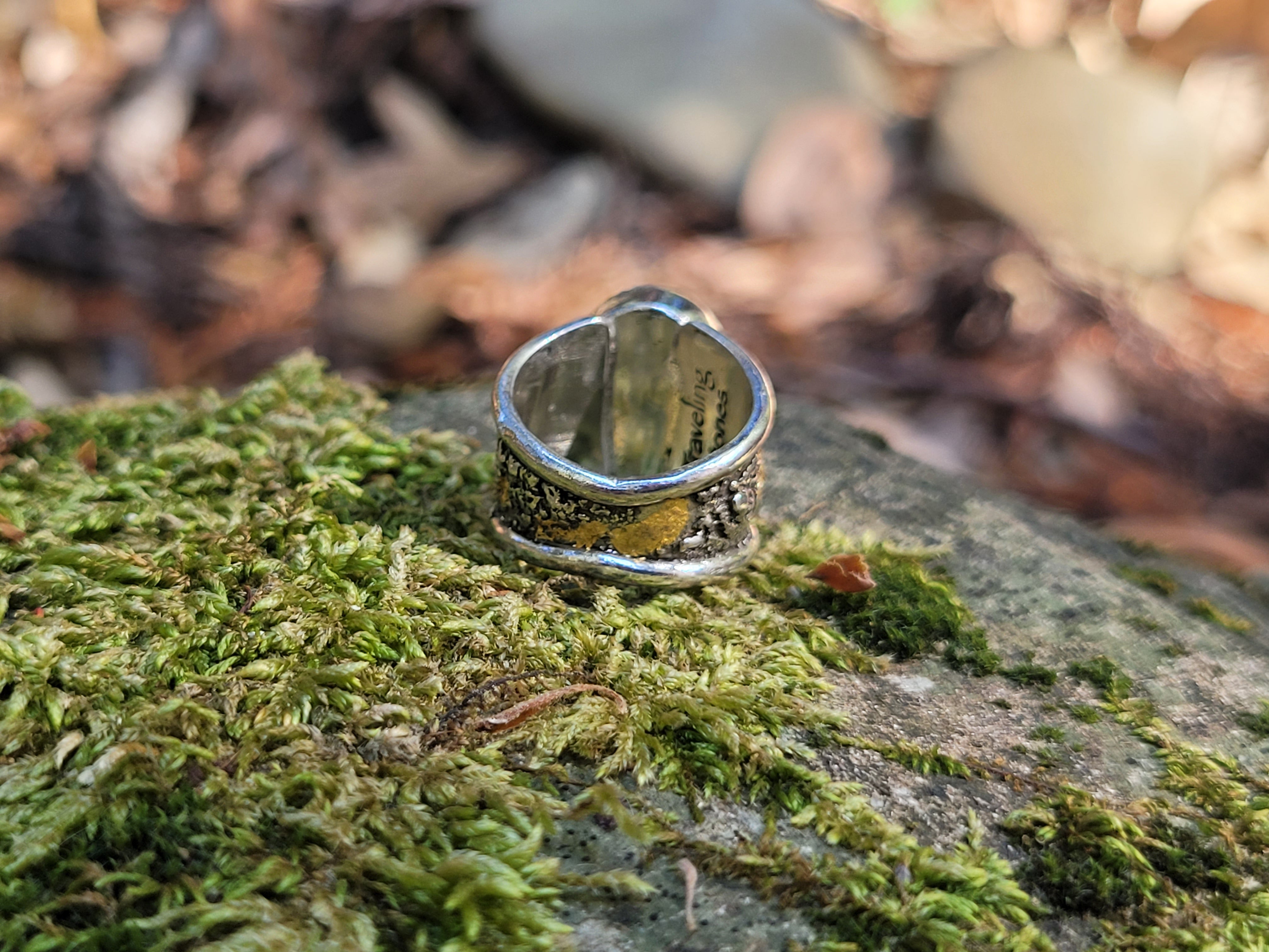 Pyrite Druzy W/ 24K Gold Leaf