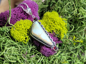 Royston Turquoise With Garnets