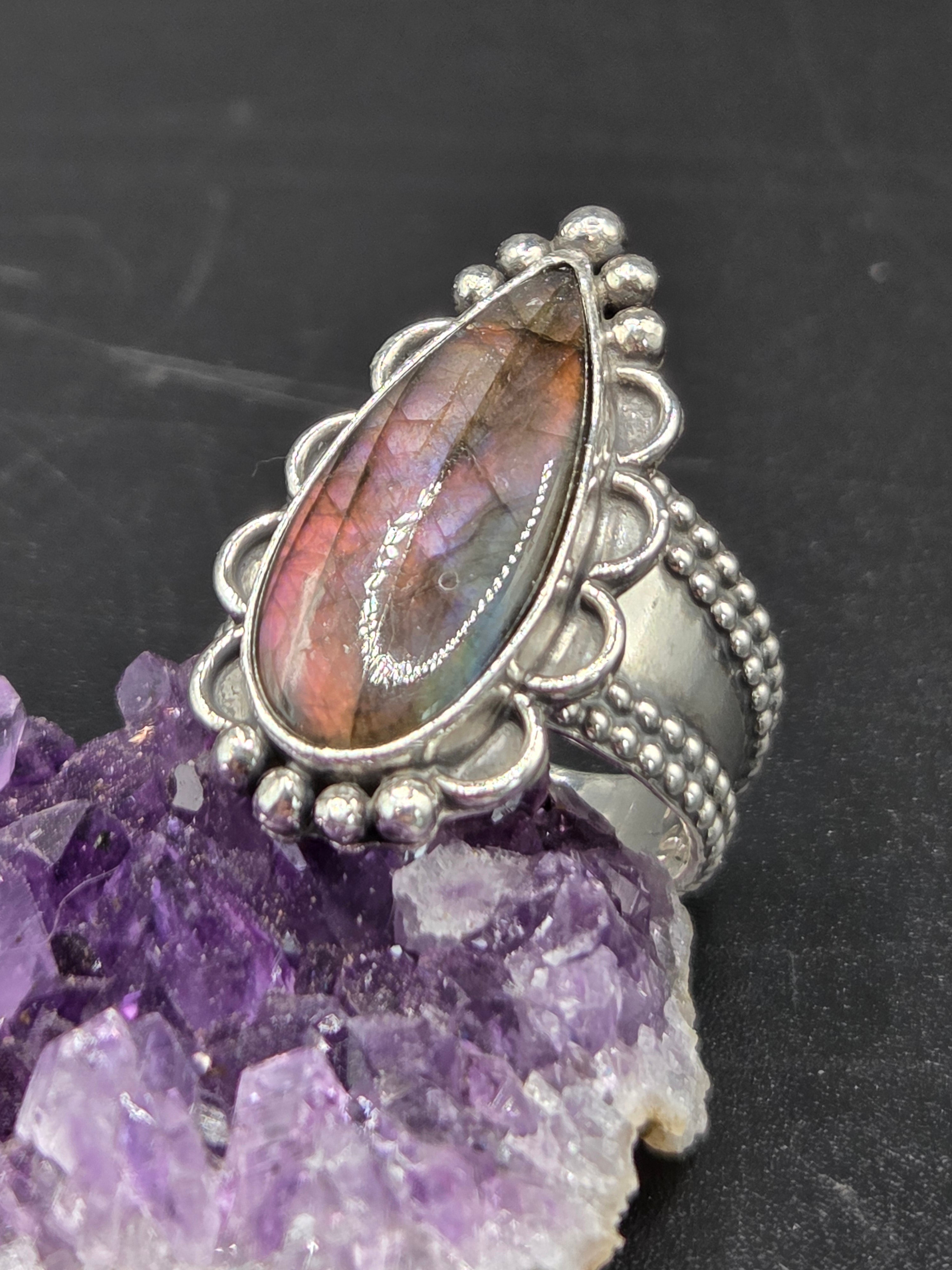 Golden Purple Labradorite