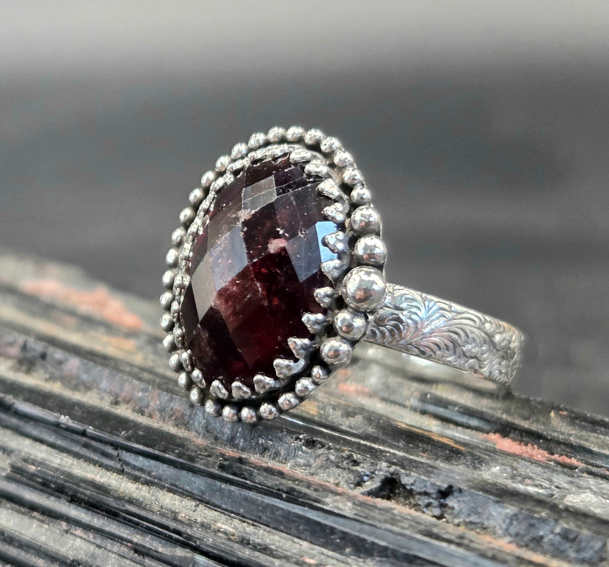 Faceted Garnet
