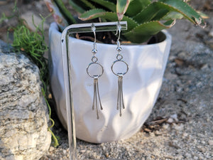 Silver Dangling Earrings