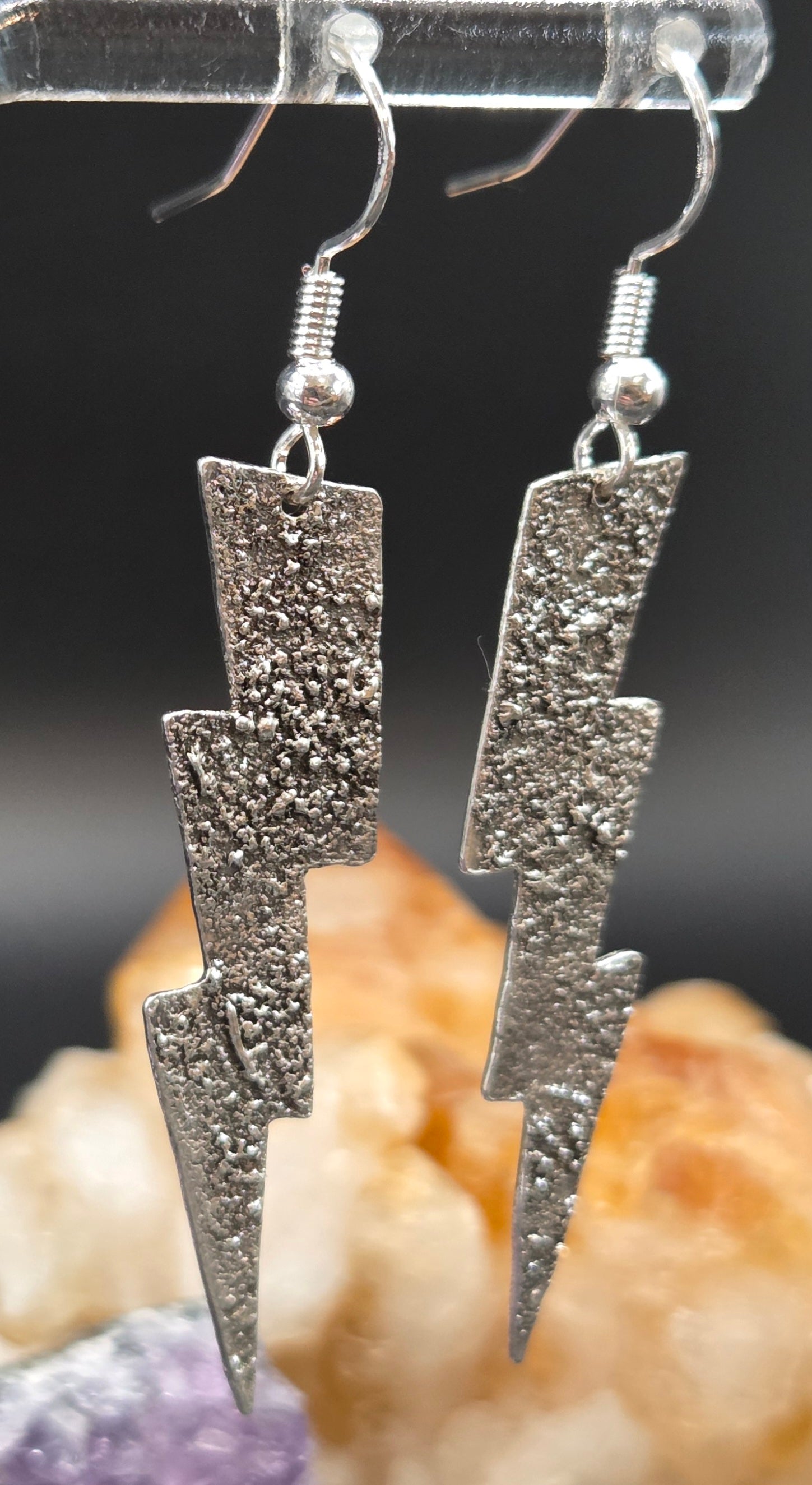 Silver Dusted Lighting Bolt