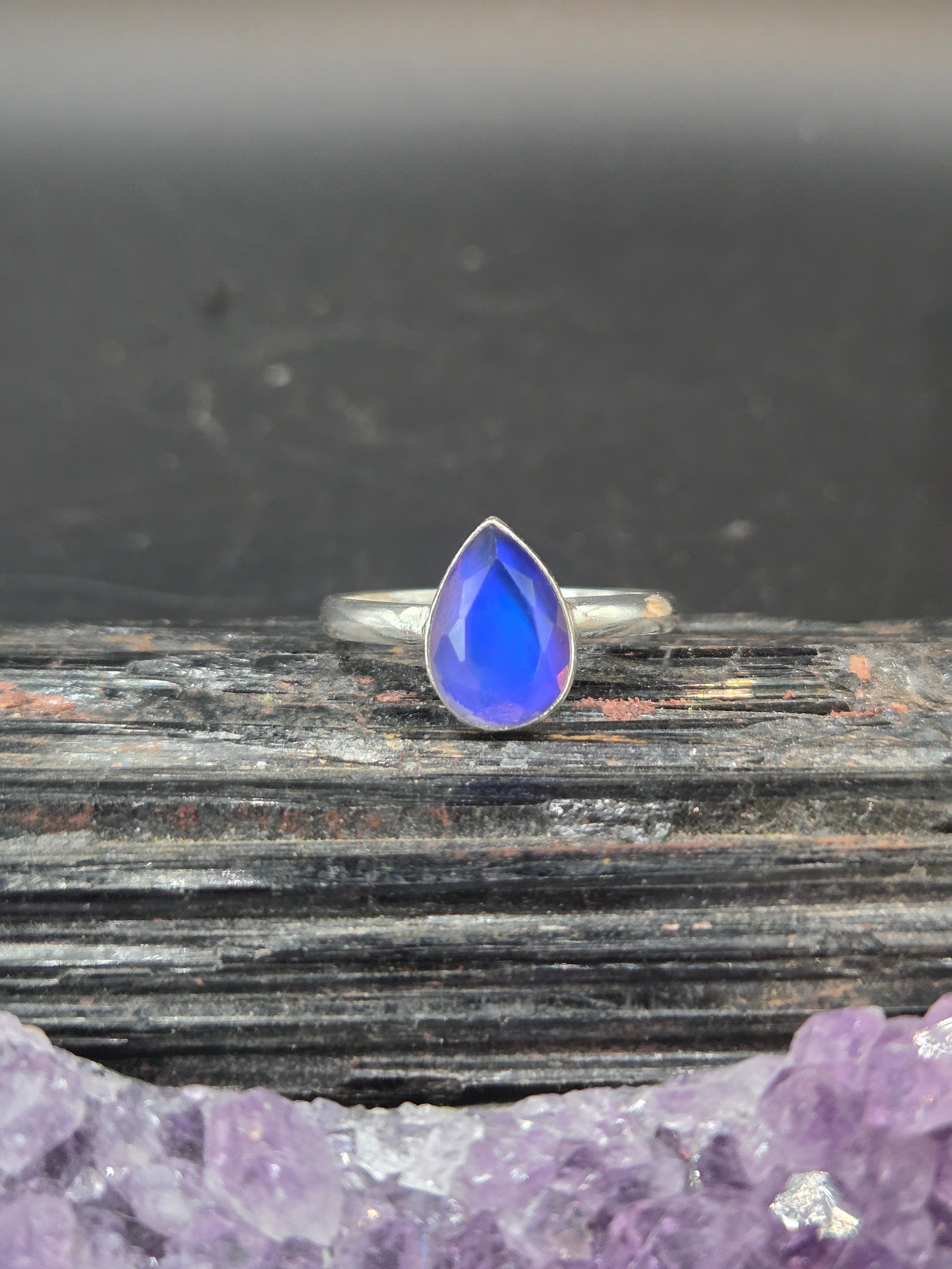Electric Blue Aurora Opal