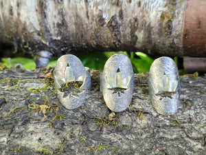 Silver Weed Ring