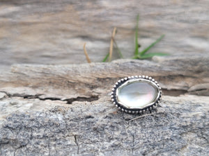 Mother Of Pearl w/quartz topper