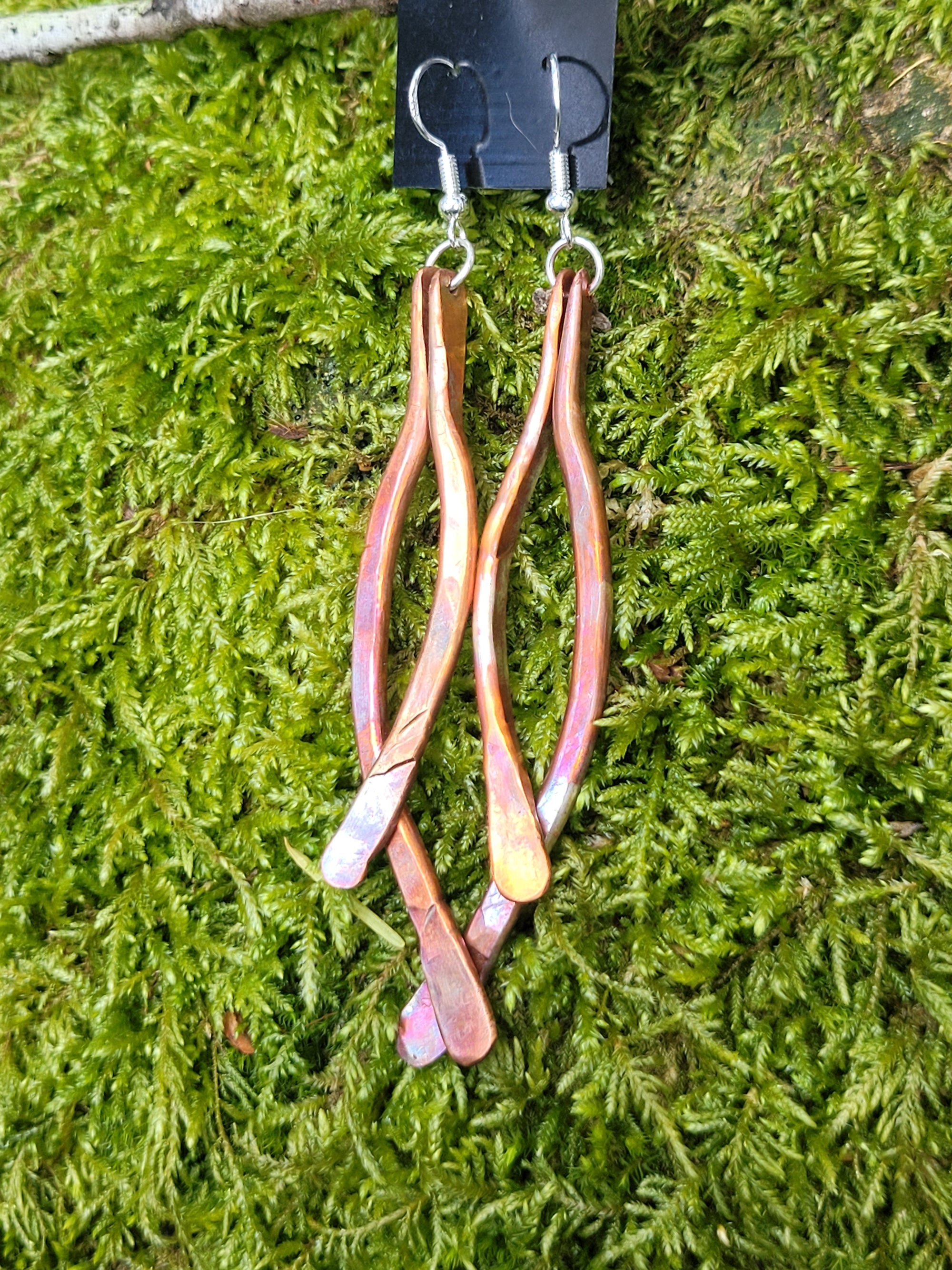 Flame Painted Copper Wishbones
