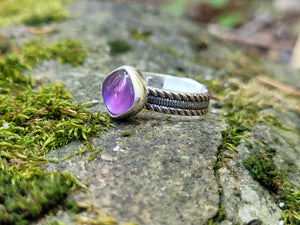 Mother Of Pearl W/ Amethyst Topper