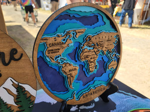3D World map
