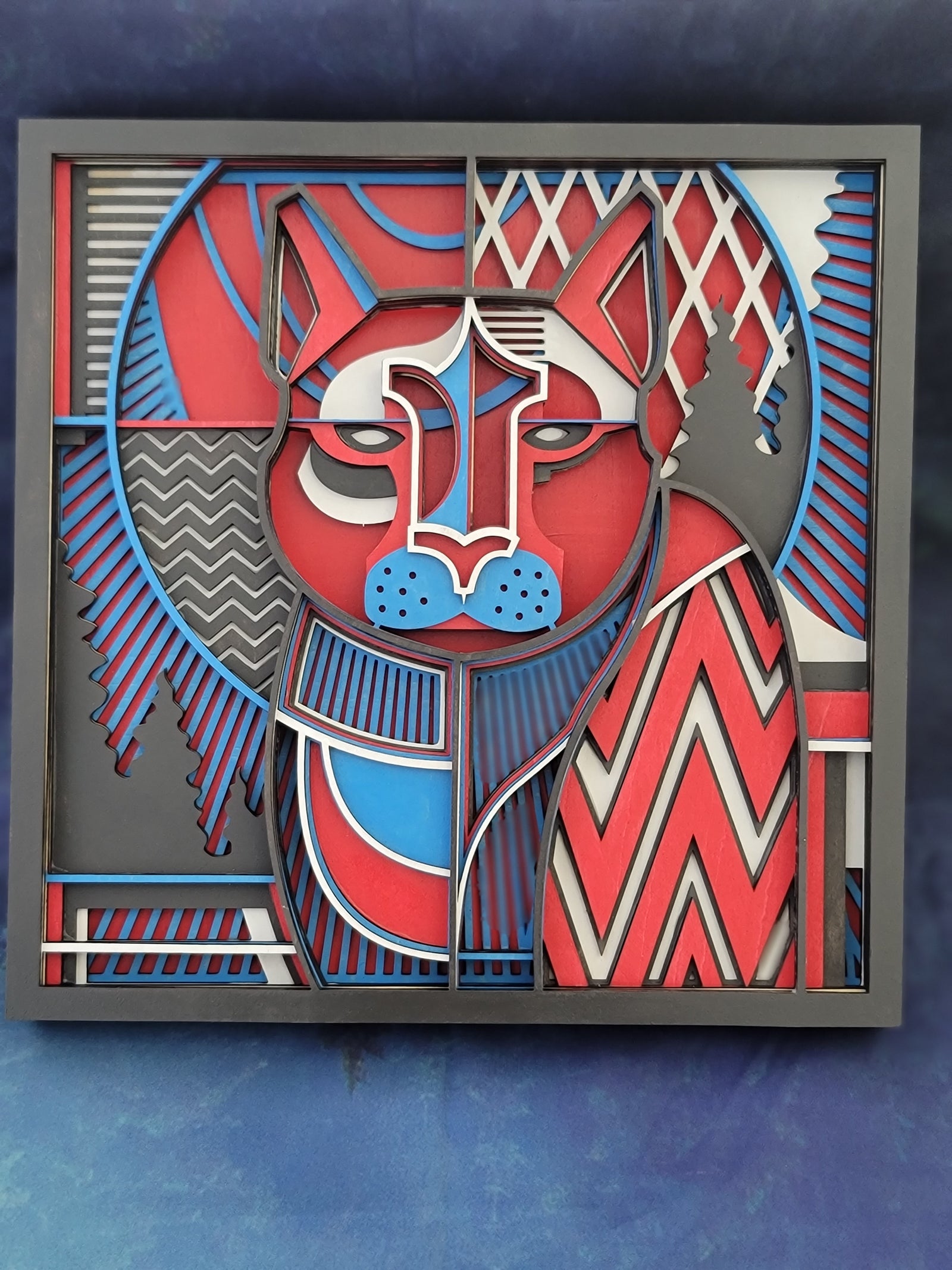 3D Abstract Mtn. Lion