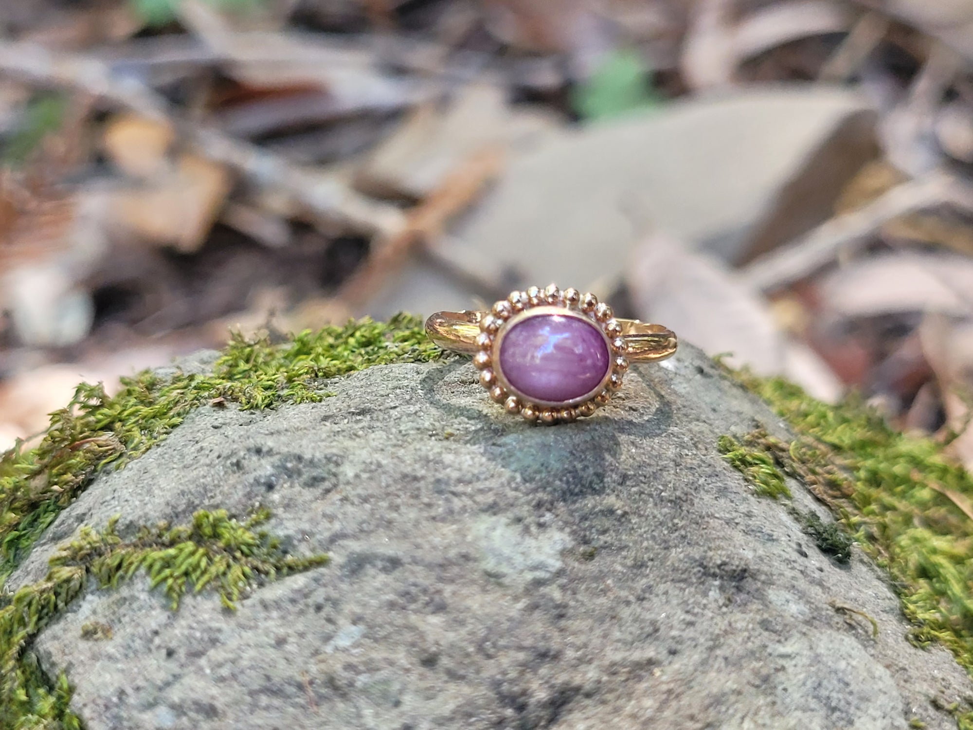 14K Gold Fill 5 point Star Ruby