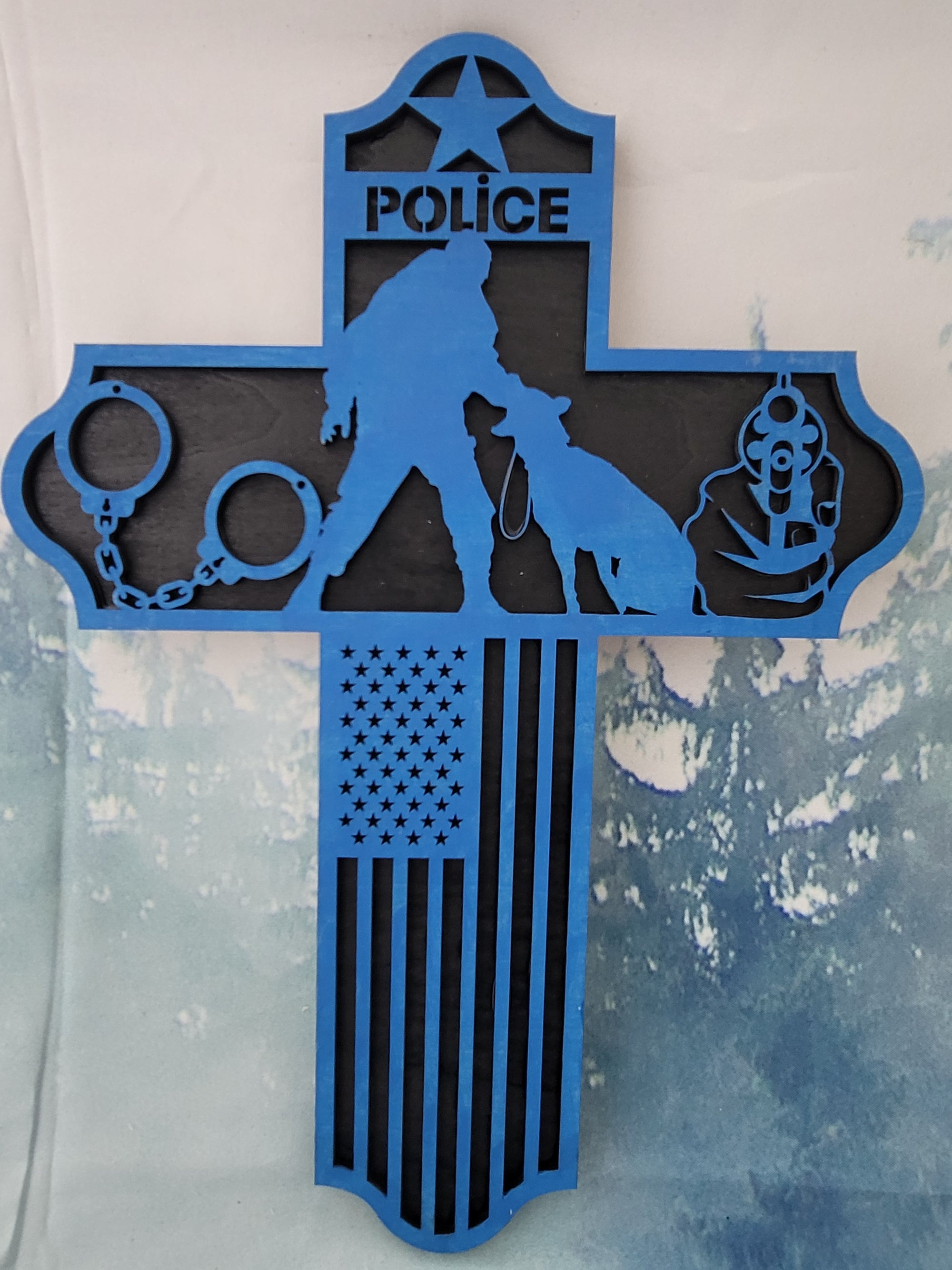 3D Police cross
