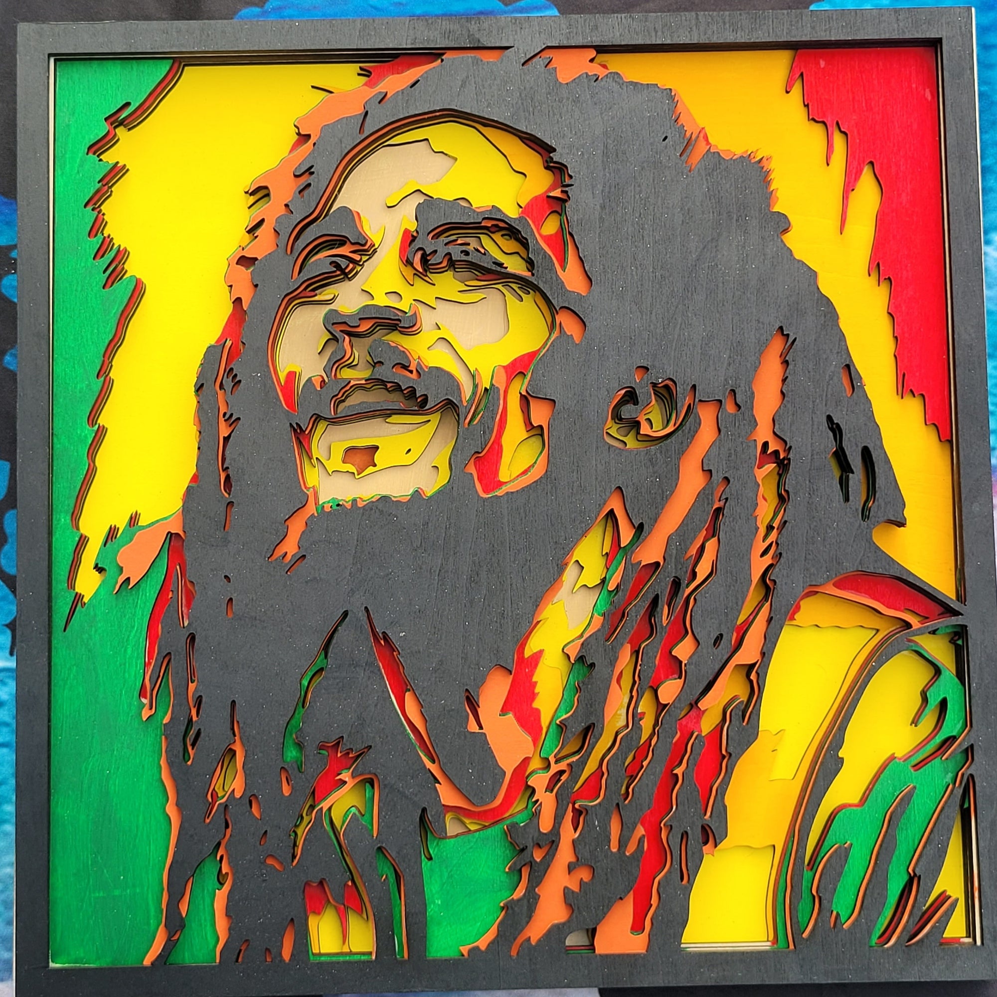 3D Laser Cut Bob Marley