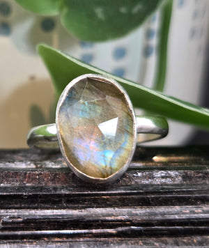 Labradorite w/Quartz Crystal