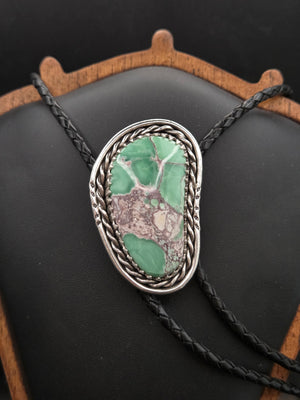 Lucin Variscite Bolo Tie