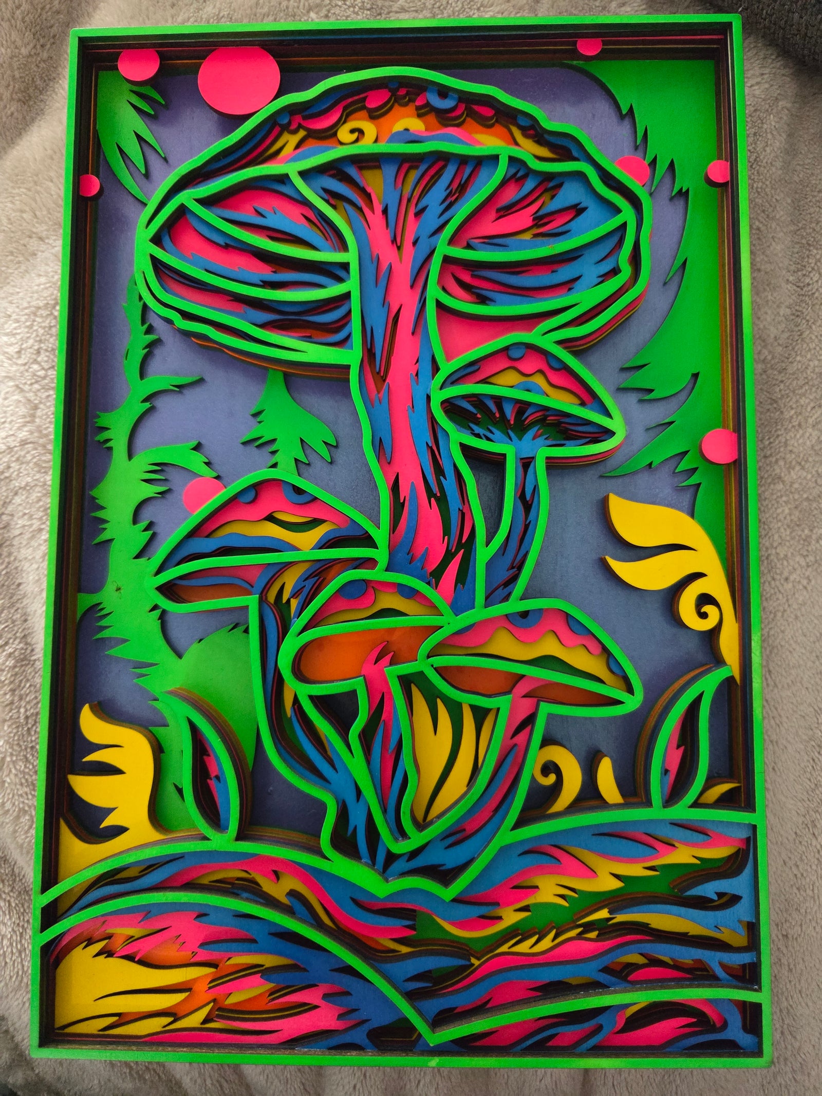 Neon Green mushrooms