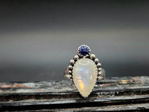 Lapis Lazuli & Rainbow Moonstone