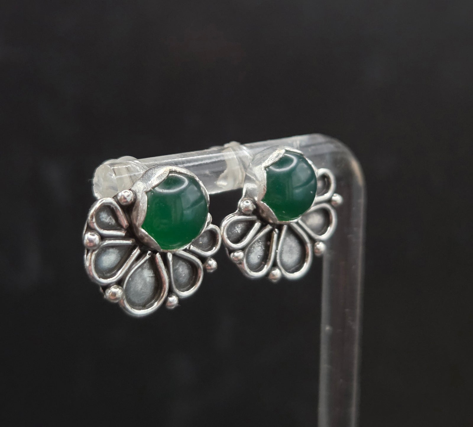 Green Onyx Studs