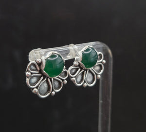 Green Onyx Studs