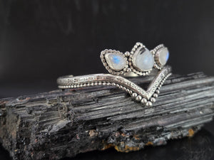 Moonstone Crown Cuff