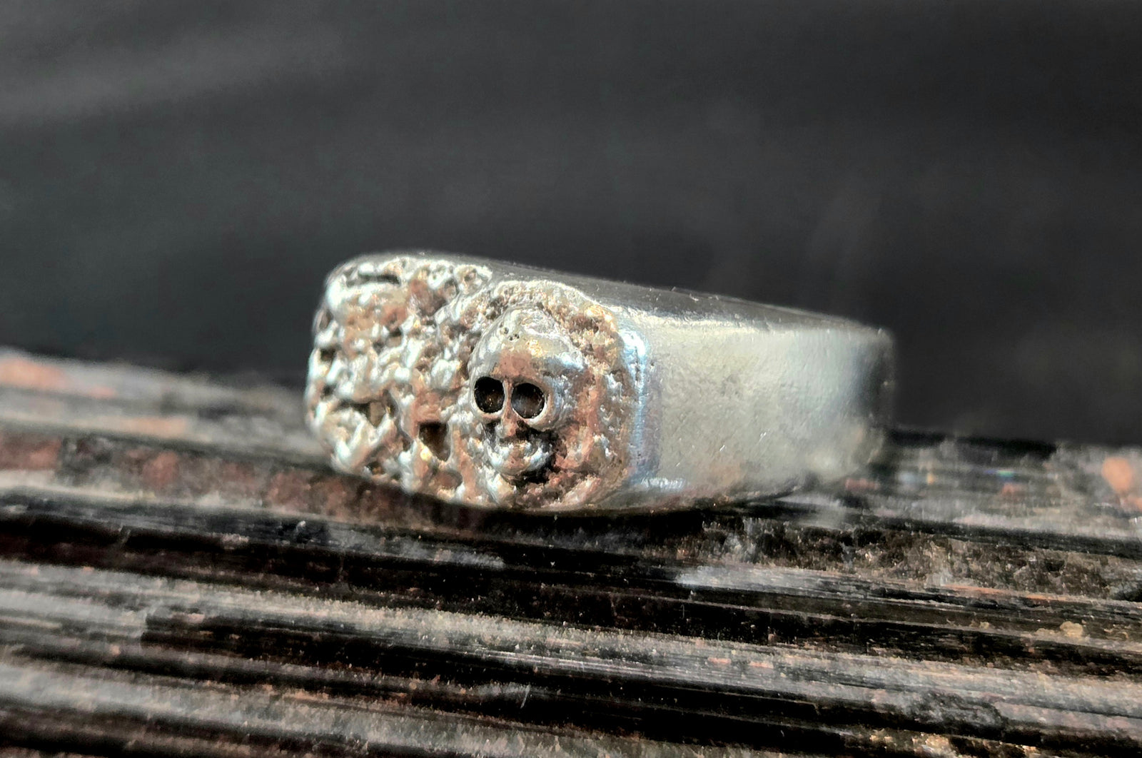 Sand Casted Textured Skull