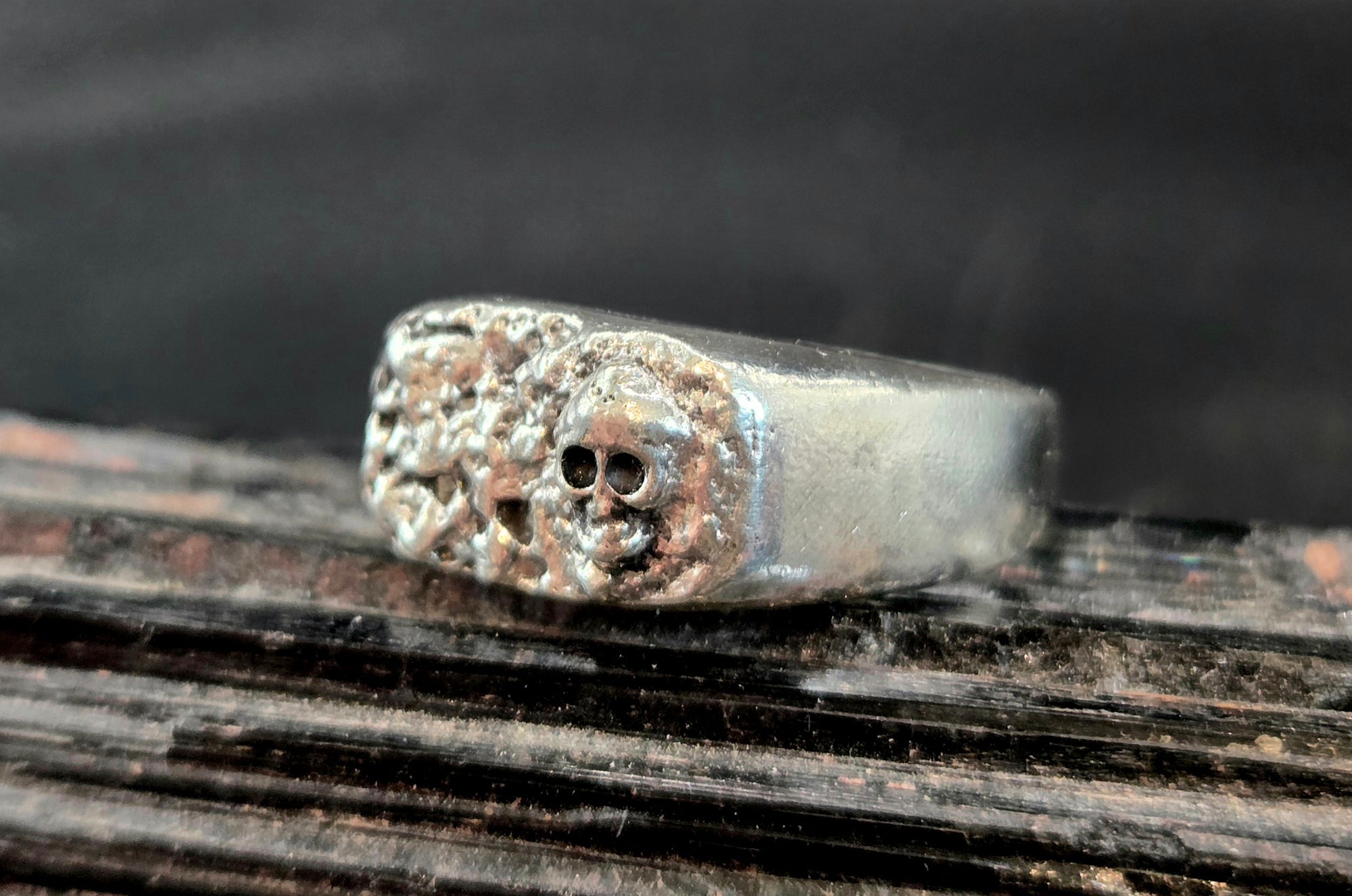 Sand Casted Textured Skull