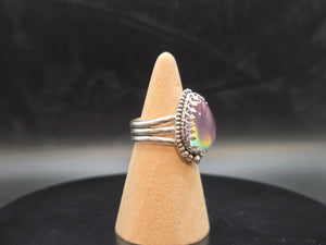 Aurora Opal Topped With Clear Quartz