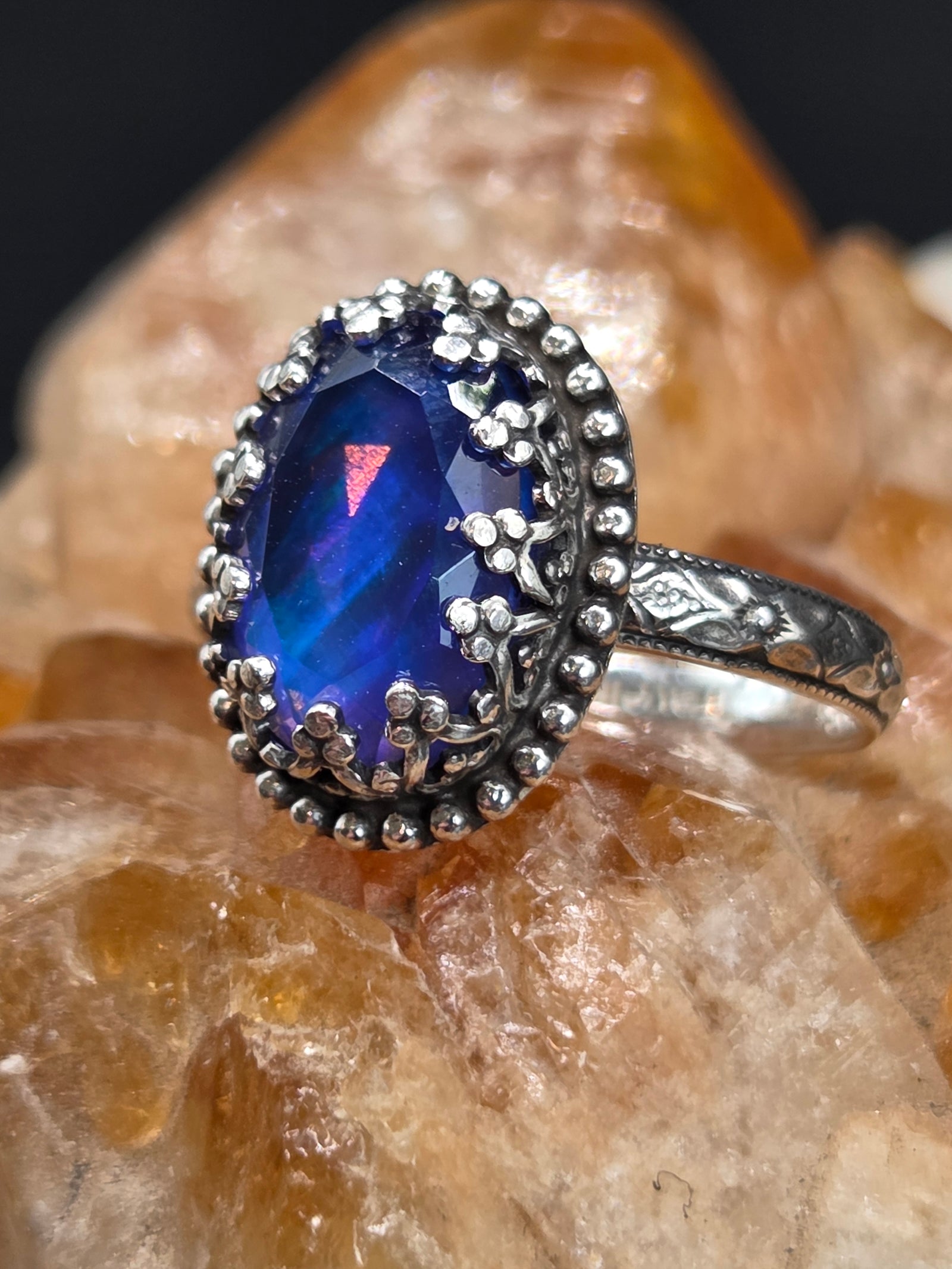 Electric Blue Aurora Opal